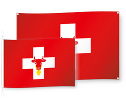 Schweiz mit Kuh