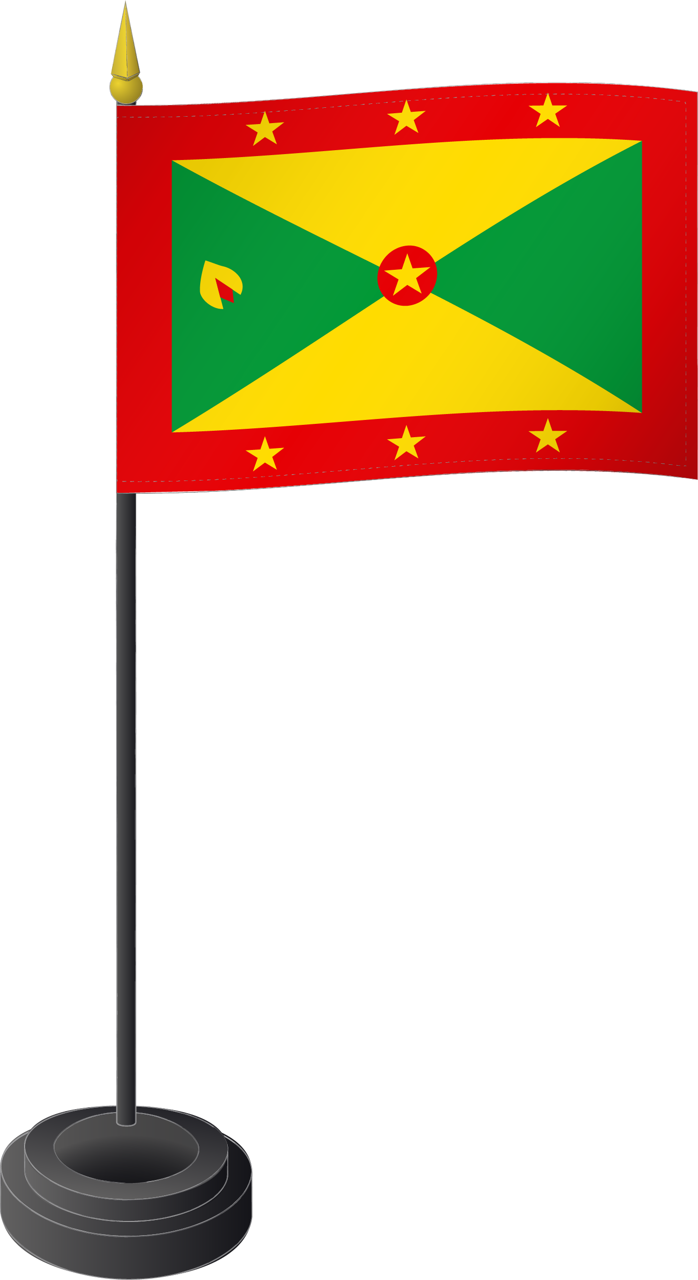Fahne Tischflagge Grenada 