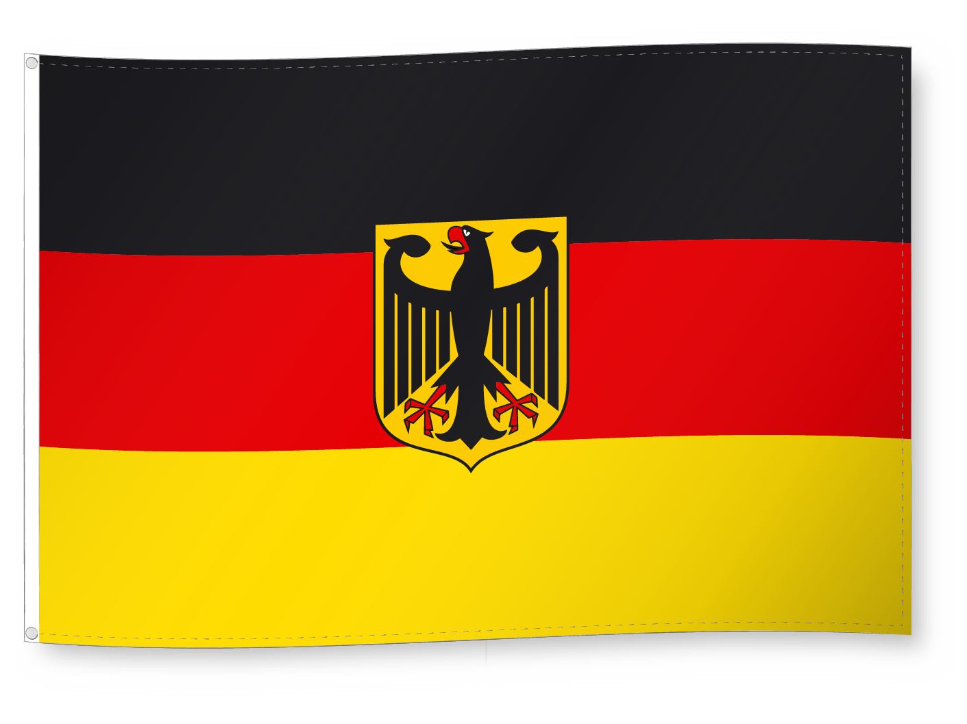 Deutschland Flagge mit Adler